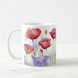 Caneca De Café Whispers of Spring – Poppy Bloom Mug
