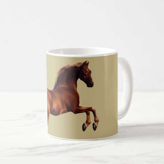 Caneca De Café Whistlejacket horse by George Stubbs (Frente Esquerda)
