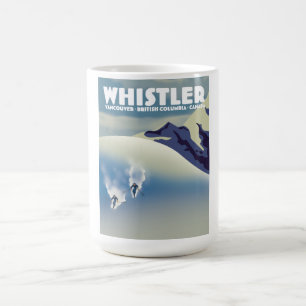 Caneca De Café Whistler British Columbia Canada Ski