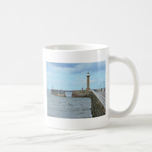 Caneca De Café Whitby no North Yorkshire, Inglaterra.