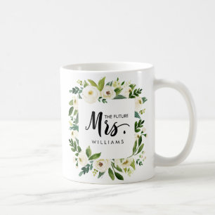 Caneca De Café White Bloom CASAMENTO À FUTURA SENHORA Typografi