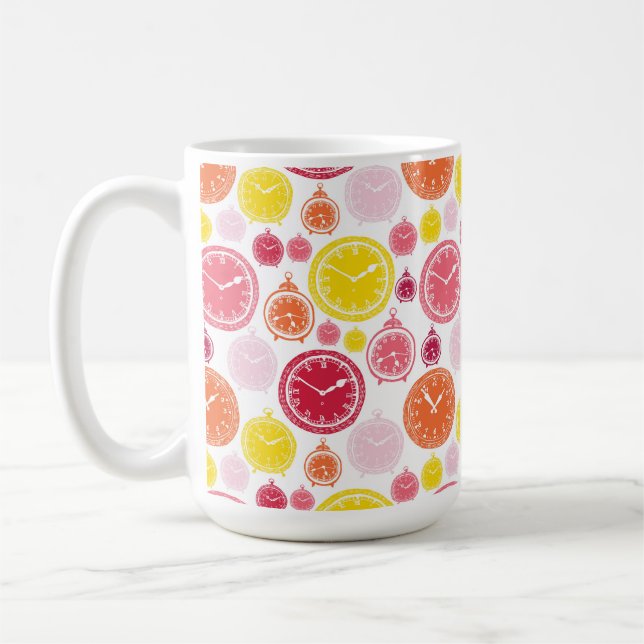 Caneca De Café White ceramic mug featuring a pattern (Esquerda)
