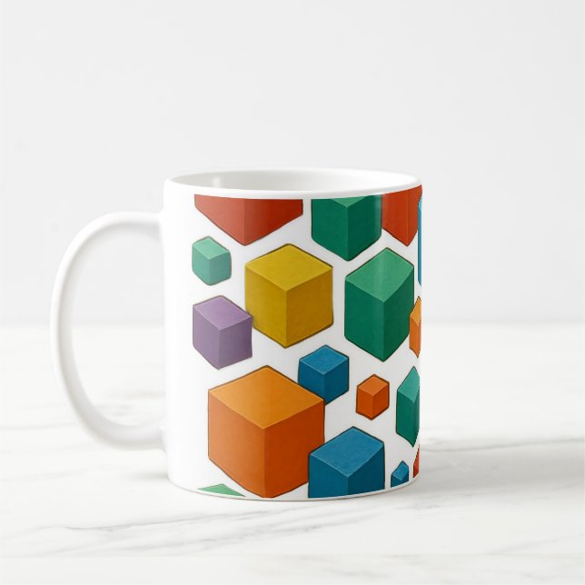 Caneca De Café White Cube Mug (Esquerda)