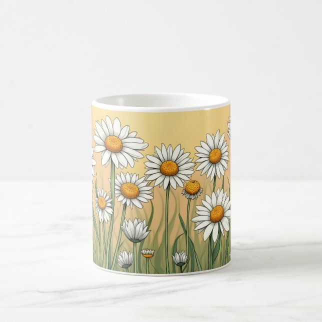Caneca De Café White Daisies (Centro)