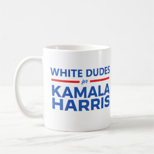 Caneca De Café White Dudes para Kamala Harris