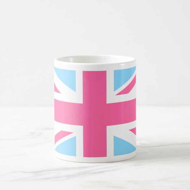 Caneca De Café White e Blue Union Jack UK Flag (Centro)