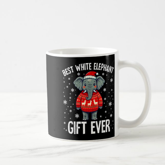 Caneca De Café White Elephant Ever Christmas Xmas Under 15 20  (Direita)