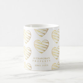 Caneca De Café White Heart Best Friends All Occasion Gift