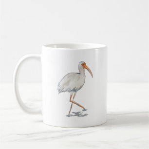 Caneca De Café White Ibis Coaster Beach Bird Mug
