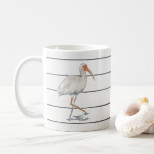 Caneca De Café White Ibis Coaster Beach Bird Mug