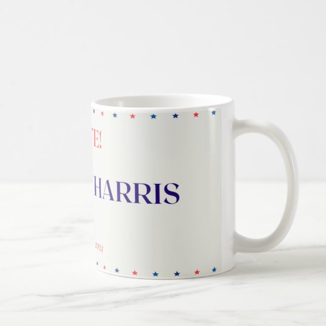 Caneca De Café White Kamala Harris Mug (Direita)