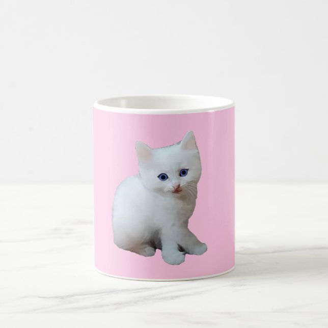 Caneca De Café White Kitten (Centro)