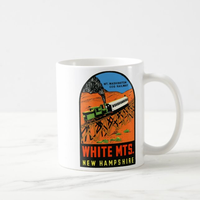 Caneca De Café White Mountains New Hampshire  (Direita)