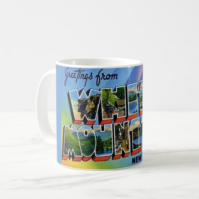 Caneca De Café  White Mountains NH (Frente Esquerda)