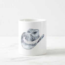 Caneca De Café White Silver Cowgirl Hat