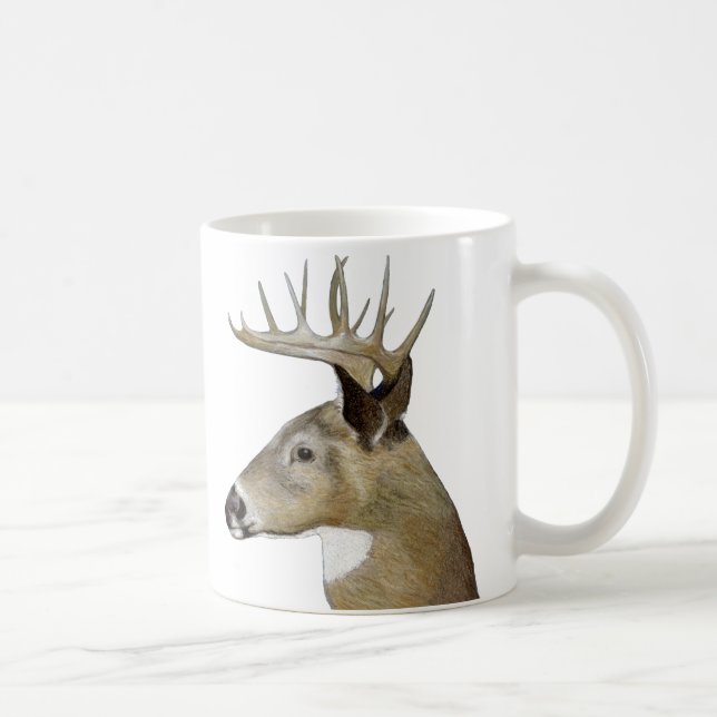 Caneca De Café White Tail Buck (Direita)