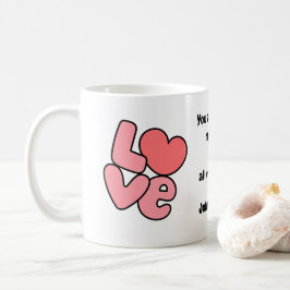 Caneca De Café White Valentine's Day Love