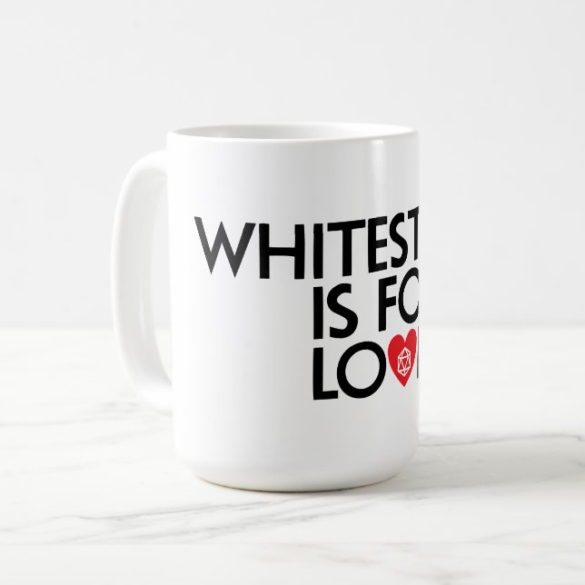 Caneca De Café Whitestone é para amantes (Frente Esquerda)