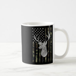 Caneca De Café Whitetail Buck Deer Caçando A Camuflagem Americana