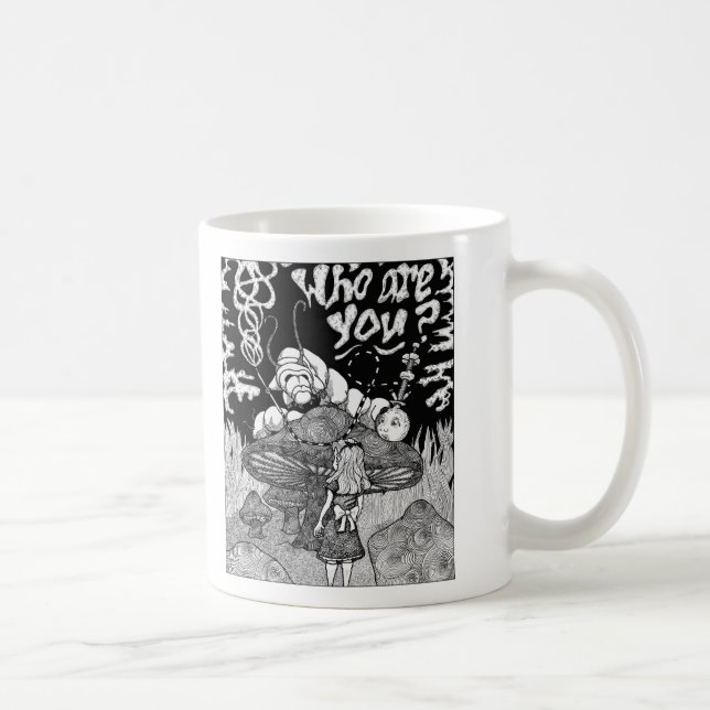 Caneca De Café whoareyoubw (Direita)