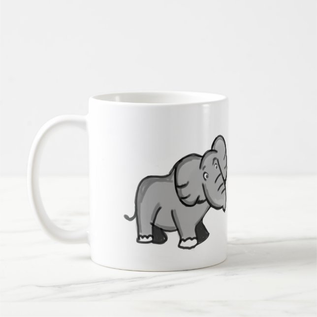 Caneca De Café Why Me? Elephant  (Esquerda)