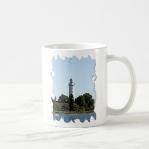Caneca De Café WI de Door County do farol da ilha de Cana