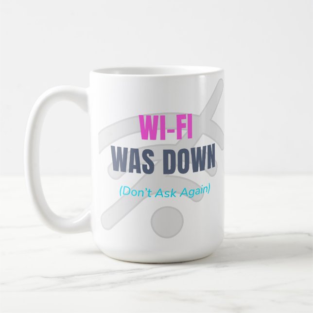 Caneca De Café Wi-Fi desligado (Não perguntar novamente) (Esquerda)