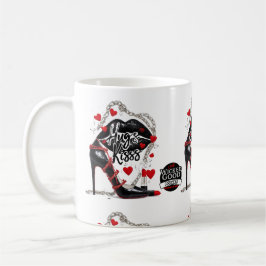 Caneca De Café Wicked Polka Radio Hugs and Kisses Mug
