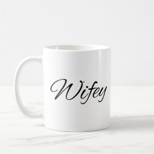 Caneca De Café Wifey Calliographic Coffee Mug