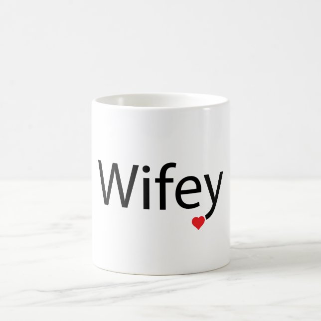 Caneca De Café Wifey - Clássico de 11 oz branco (Centro)