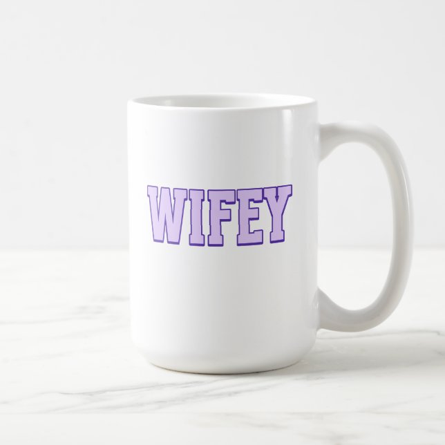 Caneca De Café Wifey Coffee Mug (Direita)