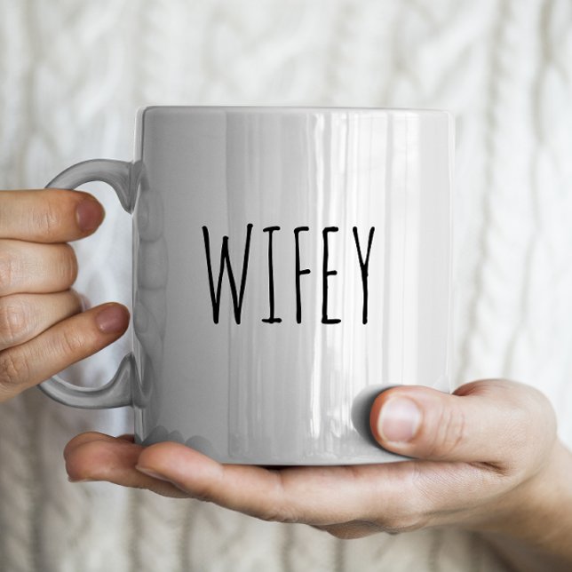Caneca De Café "Wifey" RAE DUNN inspirou (Criador carregado)