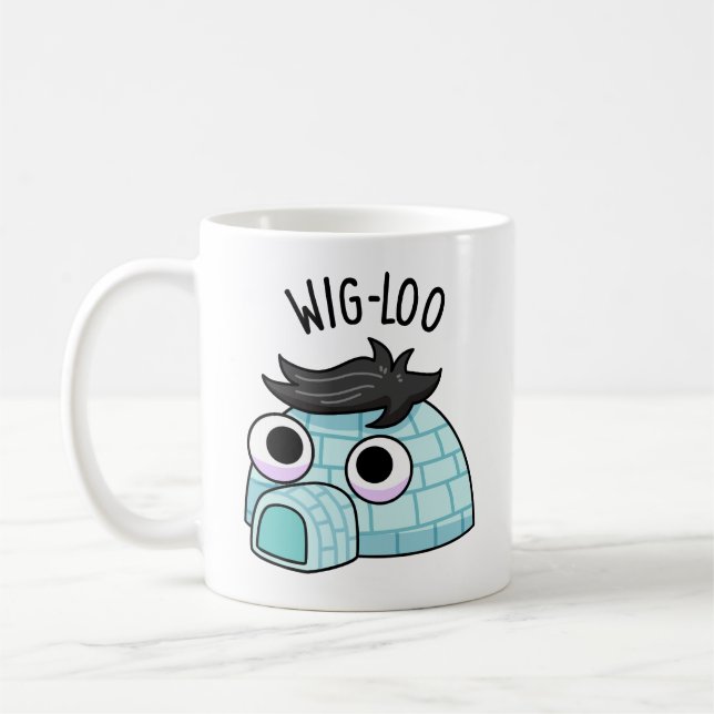 Caneca De Café Wig-loo Funny Igloo Pun (Esquerda)