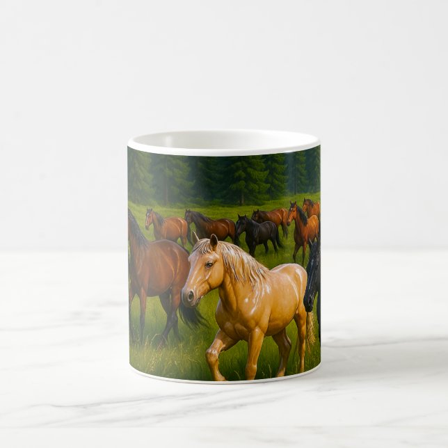 Caneca De Café Wild Forest Horse  (Centro)