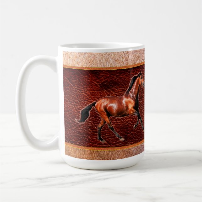 Caneca De Café WILD NATURE - coleção HORSE design (Esquerda)