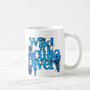 Caneca De Café Wild Scuba Diver