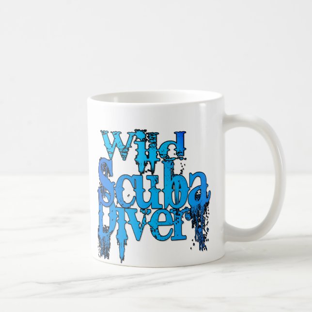 Caneca De Café Wild Scuba Diver (Direita)