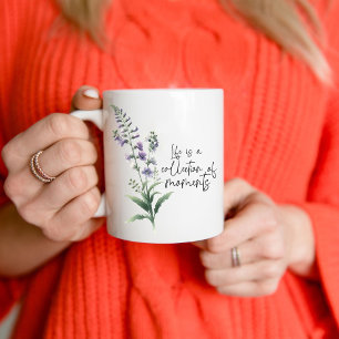Caneca De Café Wildflower Larkspur Coffee Mug