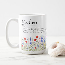 Caneca De Café Wildflower Mama Mug - Presente no Dia da Mãe Engra