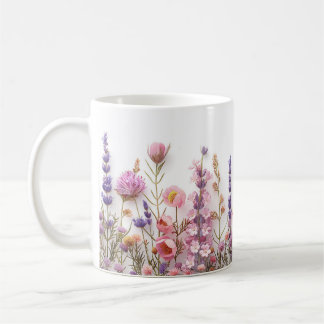Caneca De Café Wildflowers, Boho Cottagecore Style