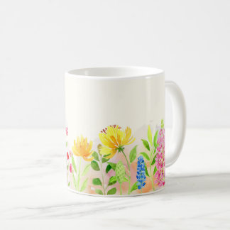 Caneca De Café Wildflowers Floral, Botanical Garden, Colorful gif