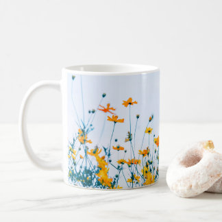 Caneca De Café Wildflowers Floral, Botanical Garden, Colorful gif