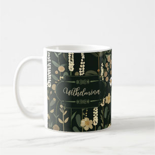 Caneca De Café Wilhelmina Dark Daisy Floral