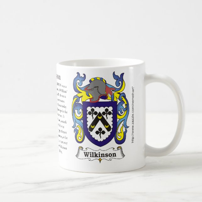 Caneca De Café Wilkinson, a origem, significado e a crista (Direita)