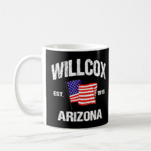 Caneca De Café Willcox Arizona Az Estados Unidos Estrelas Strips 