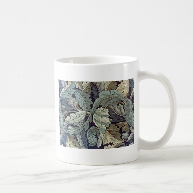 Caneca De Café William Morris Acanthus Wallpaper Folhas (Direita)
