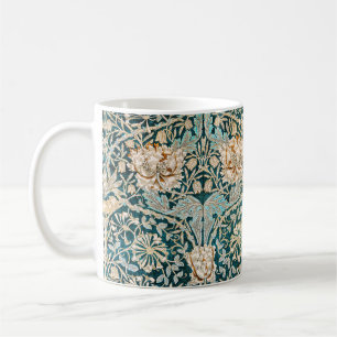 Caneca De Café William Morris Antique Honeysuckle Padrão Floral
