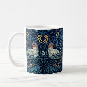 Caneca De Café William Morris Blue Birds Tapeçaria Clássica