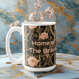 Caneca De Café William Morris Chic Rose Trellis Home of the Brave