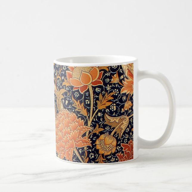 Caneca De Café William Morris Cray Wallpaper Pattern (Direita)